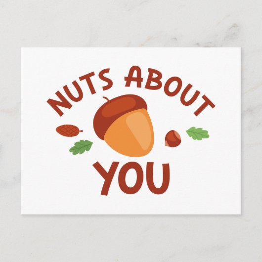 Nuts over jou briefkaart (Voorkant)