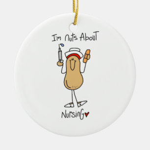 Nuts Over Nursing T-shirts en geschenken Keramisch Ornament