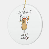 Nuts Over Nursing T-shirts en geschenken Keramisch Ornament (Links)