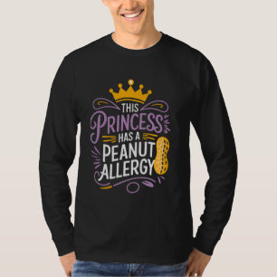 Nuts Pinda Allergie Voedsel Allergie Awareness Mon T-shirt