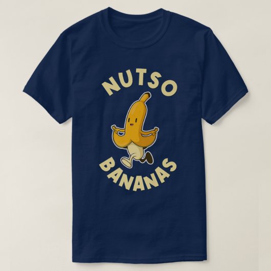 Nutso Bananas Funny Mental Health 5919 2717 T-shirt (Design voorkant)