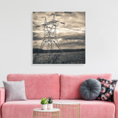 Nutsvoorziening Pole in Field Canvas Afdruk (Insitu (Woonkamer))