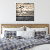 Nutsvoorziening Pole in Field Canvas Afdruk (Insitu (Slaapkamer))