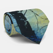 Nutsvoorzieningenstaaf - telefoonpaal in blauw en stropdas (Opgerold)