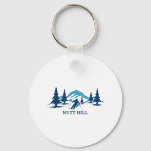 Nutt Hill Wisconsin Ski Resort Skiën Skier _1 Sleutelhanger