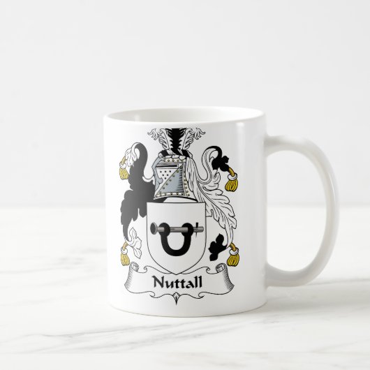 Nuttall Family Crest Koffiemok (Rechts)