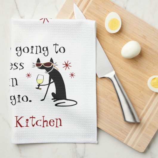 Nutteloos als de T in Pinot Grigio Funny Wine Theedoek (Quarter Fold)