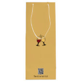 Nutteloos als de T in Pinot Grigio Grappig Wijn Cadeautas (Achterkant)