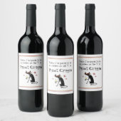 Nutteloos als de T in Pinot Grigio Grappig Wijn Etiket (Flessen)