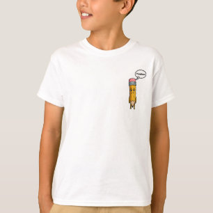 Nutteloos Potlood Verdrietige Gedachtewolk Kindere T-shirt