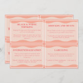 Nutteloze denkstijlen Moderne perzik set Kaarten 2 (Voorkant / Achterkant)