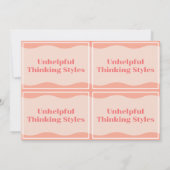 Nutteloze denkstijlen Moderne perzik set Kaarten 3 (Achterkant)