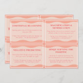 Nutteloze denkstijlen Moderne perzik set Kaarten 3 (Voorkant / Achterkant)