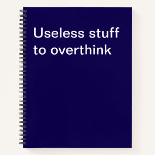 Nutteloze dingen om over na te denken notitieboek
