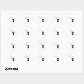 nutteloze EMO Ronde Sticker (Vel)
