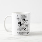 Nutteloze gnoom in het tuincentrum. grappig koffiemok (Links)