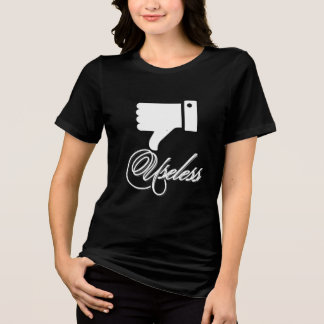 Nutteloze scriptillustratie Tri-Blend shirt