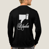 Nutteloze scriptillustratie Tri-Blend shirt (Achterkant volledig)