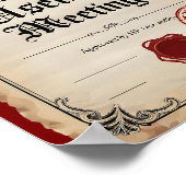 nutteloze vergadering overlevende certificaat HR Poster (Hoek)