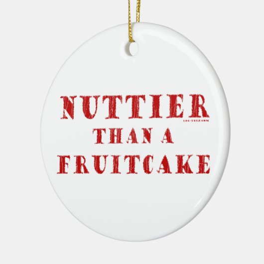 Nuttier Than Fruitcake Keramisch Ornament (Links)