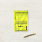 Nuttig om lijst te doen | Leiding van trilgroen le Post-it® Notes (Op bureau)