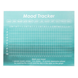 Nuttige bloedcontrole voor bipolaire stoornissen notitieblok