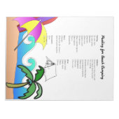 Nuttige Camping Verpakking Checklist Notitieblok (Voorkant)