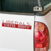 Nuttige dioten bumpersticker (Op Truck)