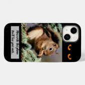 Nuttige eekhoorn Case-Mate iPhone case (Achterkant (horizontaal))