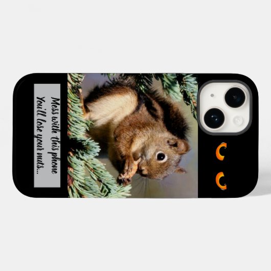 Nuttige eekhoorn Case-Mate iPhone case (Achterkant (horizontaal))