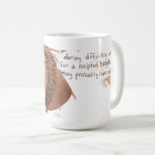 Nuttige egel koffiemok (Voorkant rechts)