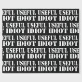 NUTTIGE IDIOOT CADEAUPAPIER (Vlak)