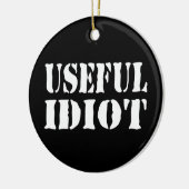 NUTTIGE IDIOOT KERAMISCH ORNAMENT (Links)