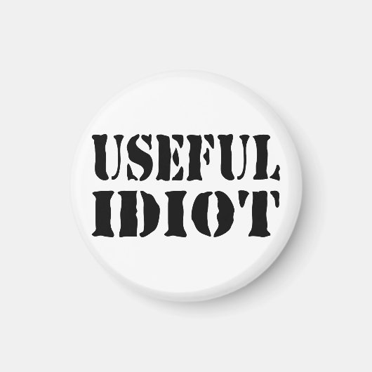 NUTTIGE IDIOOT MAGNEET (Voorkant)