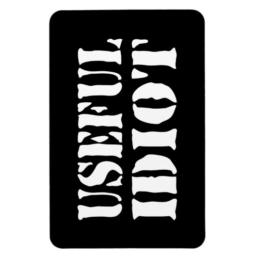 NUTTIGE IDIOOT MAGNEET (Verticaal)