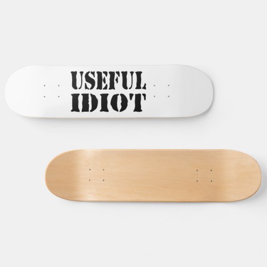 NUTTIGE IDIOOT PERSOONLIJK SKATEBOARD (Horizontaal)