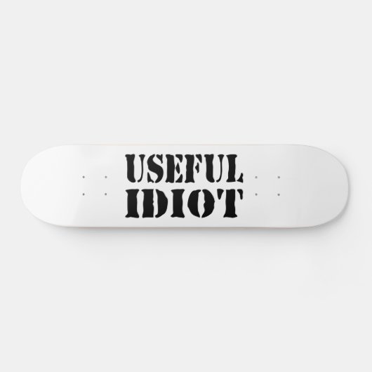NUTTIGE IDIOOT PERSOONLIJK SKATEBOARD (Horizontaal)