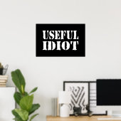 NUTTIGE IDIOOT POSTER (Thuiskantoor)