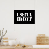 NUTTIGE IDIOOT POSTER (Keuken)