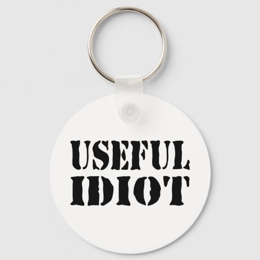 NUTTIGE IDIOOT SLEUTELHANGER (Achterkant)