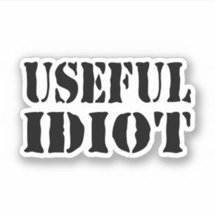 NUTTIGE IDIOOT STICKER