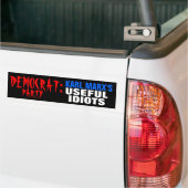 Nuttige Idioten van de Democratische Partij Bumpersticker (Op Truck)