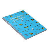 Nuttige Insecten Aangepaste Titel Blauw Notitieboek (Rechterzijde)
