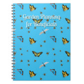 Nuttige Insecten Aangepaste Titel Blauw Notitieboek (Voorkant)