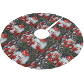 Nuttige krakers met vakantieachtergrond kerstboom rok (Gekanteld)