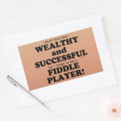 Nuttige, rijke en succesvolle rechthoekige Sticker (Envelop)