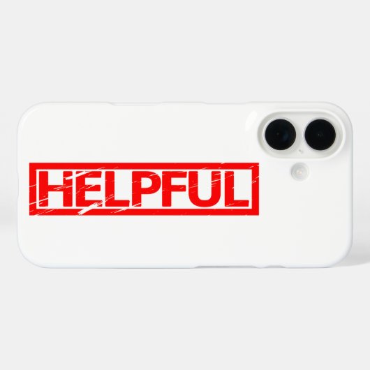 Nuttige Stempel Case-Mate iPhone Case (Achterkant (horizontaal))