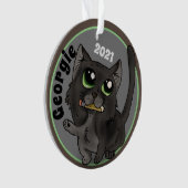 Nuttige studie Cat Custom Ornament (voorkant)