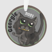 Nuttige studie Cat Custom Ornament (voorkant)