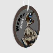 Nuttige studie Cat Custom Ornament (voorkant)